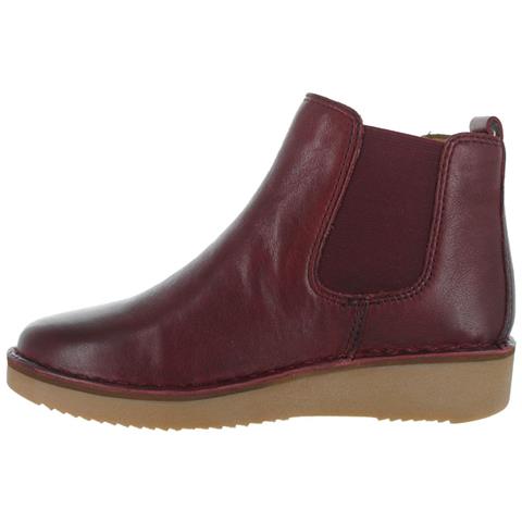 Stivali Slip-on Da Donna In Pelle Bordeaux 36 - Foto 3