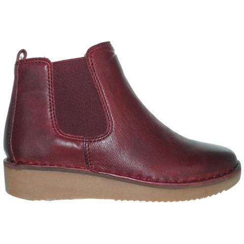 Stivali Slip-on Da Donna In Pelle Bordeaux 36 - Foto 1