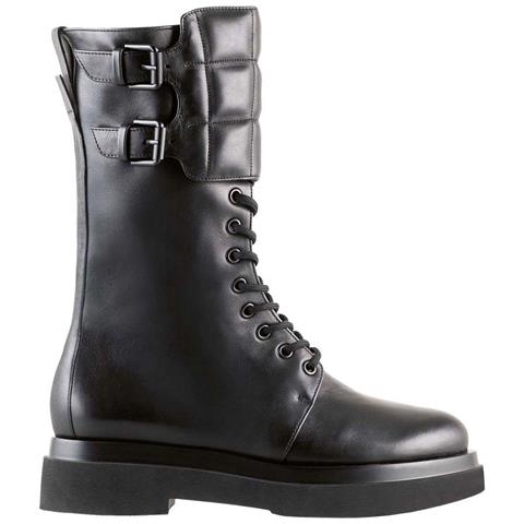 Influencer Black Booties Stivaletti Pelle Scarpe Donna Nero Eu 36, 2-103233 0100 - Foto 1