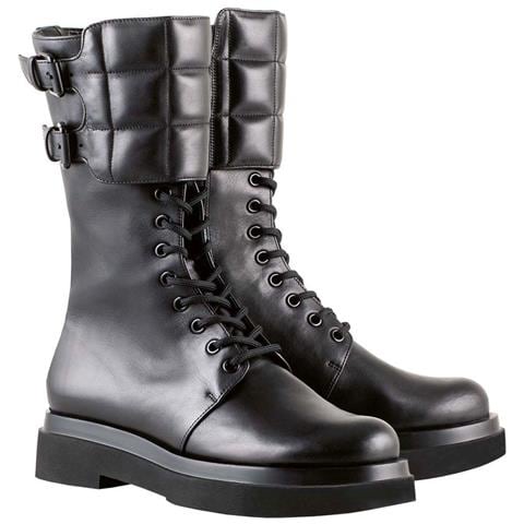 Influencer Black Booties Stivaletti Pelle Scarpe Donna Nero Eu 36, 2-103233 0100 - Foto 2