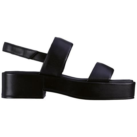 Lola Sandals Sandali Pelle Scarpe Donna Nero Eu 37, 5-100900 0100 - Foto 1