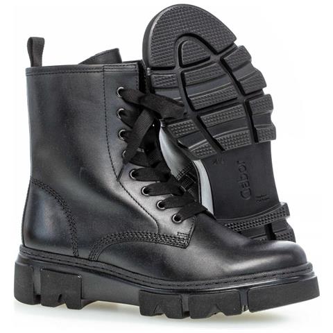 Black Casual Closed Booties Stivaletti Pelle Scarpe Donna Nero Eu 40, 51.730.27 - Foto 3