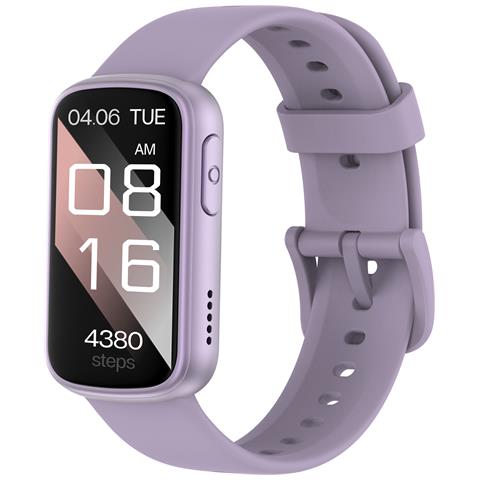 Smartwatch Con Cardiofrequenzimetro, Monitoraggio Del Sonno, Contapassi Purple - Foto 1