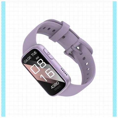 Smartwatch Con Cardiofrequenzimetro, Monitoraggio Del Sonno, Contapassi Purple - Foto 8