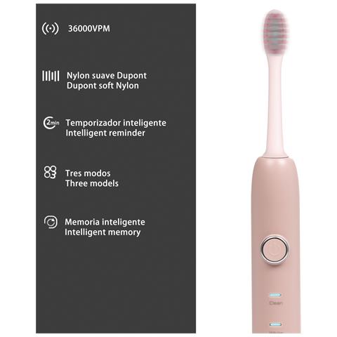 Spazzolino Elettrico Con Batteria Ricaricabile E Testina. Ricarica Wireless Induttiva. - Foto 5