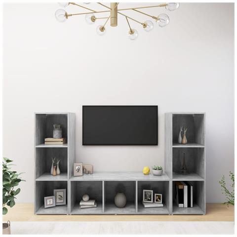 | Mobile Tv | 3 Pcs 37 X 35 X 107.5 Cm - Foto 8