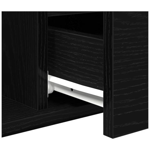 Tavolino da caffè  Nero Rovere 90x49x45 cm Legno ingegnerizzato - Foto 9