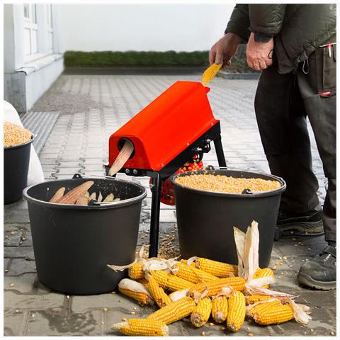 Sgranatrice Mais, Sgranatore Elettrico 550w, Capacità 180 Kg/h, Sgranatrice Elettrica, Telaio, Automatica, Veloce, Sgranatore Pannocchie Elettrico - Foto 8