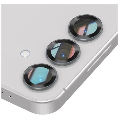 Vetro Temperato Per Fotocamera Per Samsung Galaxy S25 Plus Cornice In Alluminio Antiriflesso, Argento - Foto 5
