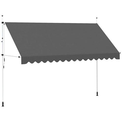 Lusso Casadino -  Tenda Da Sole Retrattile Manuale 400 Cm Antracite - Foto 2