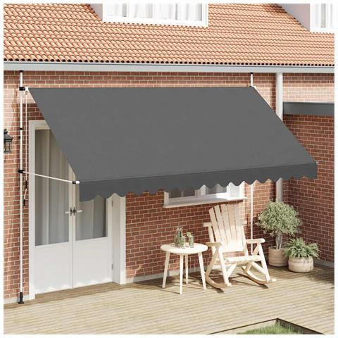 Lusso Casadino -  Tenda Da Sole Retrattile Manuale 400 Cm Antracite - Foto 1