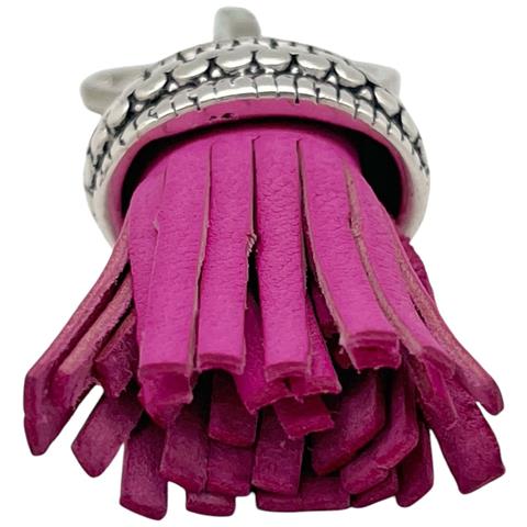 Portachiavi Flecado1 In Pelle Fucsia - Foto 3