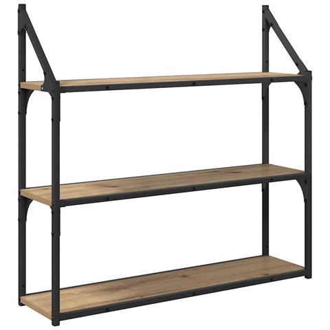 Scaffale da parete Rovere artigianale 80 x 21 x 78,5 cm - Foto 1