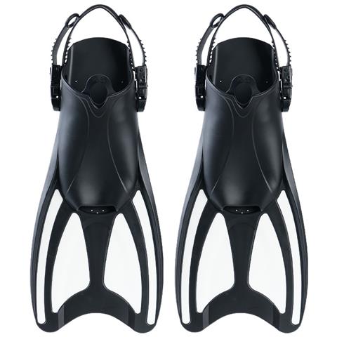 Pinne Da Nuoto Ad Alta Velocità: Pinne Da Snorkeling Ad Alto Rimbalzo Con Cinturino Regolabile White - Foto 1