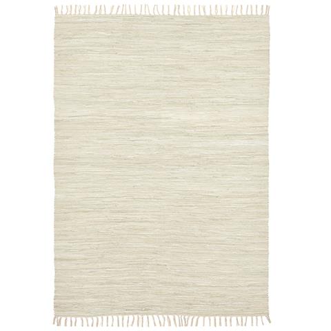 Tappeto in cotone intrecciato con frange 40x60 cm naturale - Foto 4