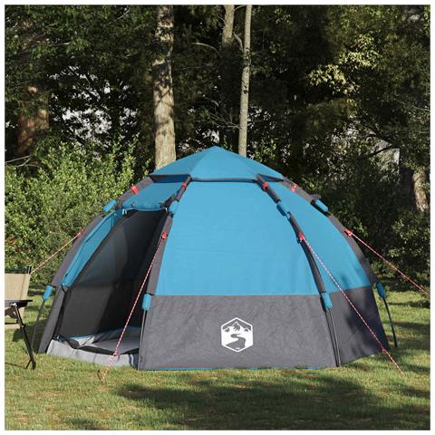 Tenda Istantanea con Telo Impermeabile per 4 Persone con Rilascio Rapido - Foto 2