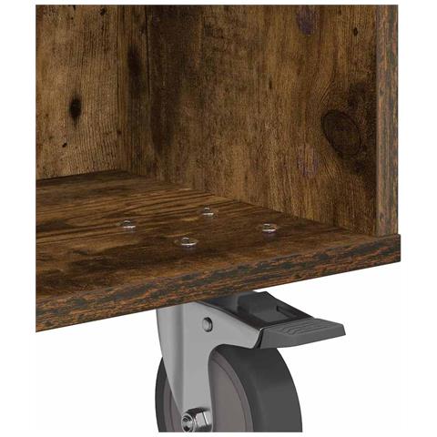 Tavolino con Ruote Rovere fumé 50,5 x 50 x 30 cm - Foto 9