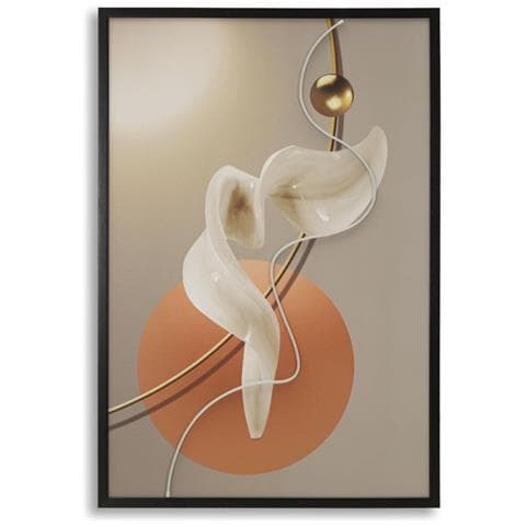 Stampa Su Tela Con Cornice E Led Astratto-multicolore-tessuto-80x4x120 Cm - Foto 1
