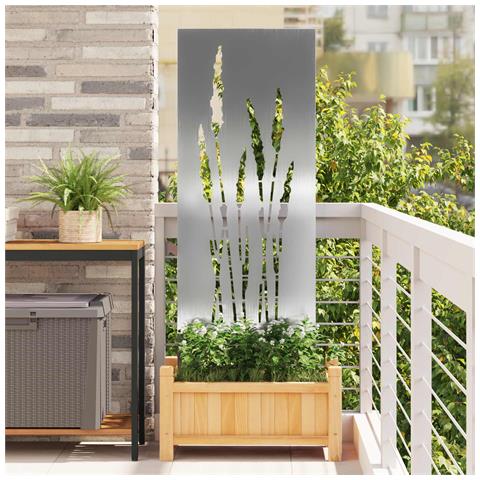Schermo per privacy in giardino Floreale Argento 50 x 140 cm - Foto 2