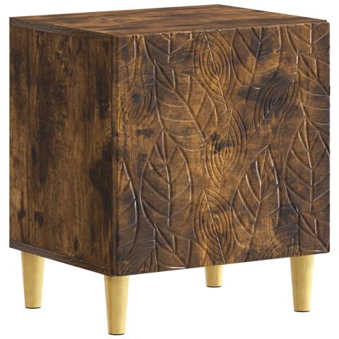Comodino Rovere Fumo 43 x 34,5 x 50 cm Legno ingegnerizzato - Foto 1