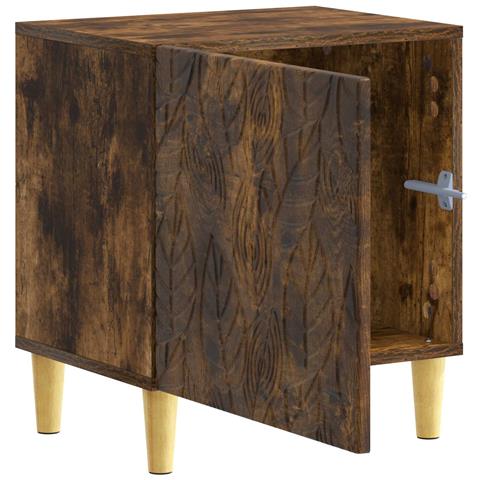 Comodino Rovere Fumo 43 x 34,5 x 50 cm Legno ingegnerizzato - Foto 2