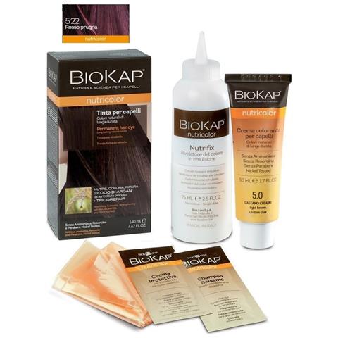 Biokap Nutricolor 5,22 Rosso Prugna Tinta Tubo + Flacone - Foto 1