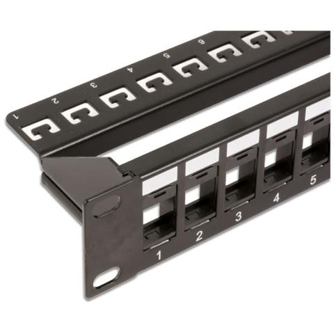 I-KS PP-24-NE - Pannello Patch Modulare 24 posti 1 HE Nero - Foto 7