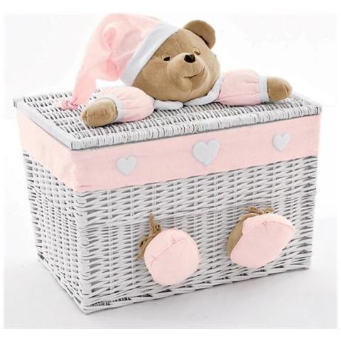 Baule Grande Puccio Bianco Rosa - Foto 1