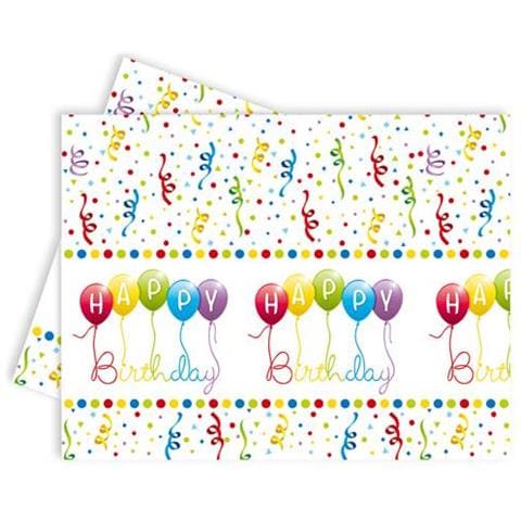 Tovaglia Di Plastica Happy Birthday Da 120 X 180 Cm Taglia Unica - Foto 1