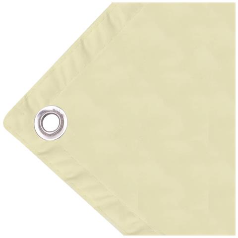 Paravento Da Balcone In Tessuto Oxford 90x600 Cm Crema - Foto 2