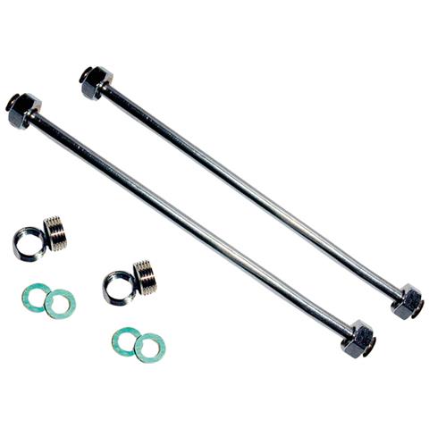 Tubo Flessibile In Rame Liscio Cromato Di Diametro Mm. 10, Attacco Femmina 1/2"" E Femmina 1/2"". - Foto 1