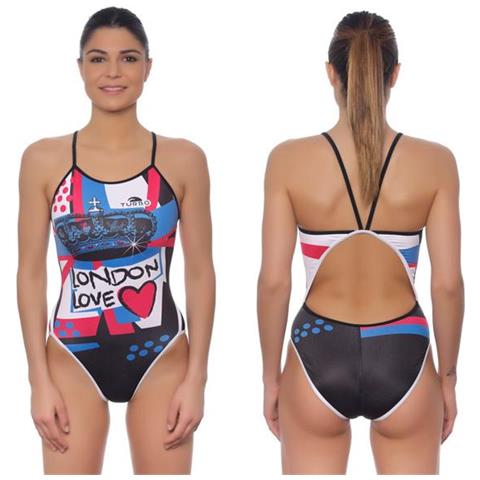Costumi Da Bagno Turbo London Love Thin Strap Costumi Donna Xxxl - Foto 2