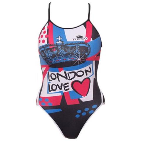 Costumi Da Bagno Turbo London Love Thin Strap Costumi Donna Xxxl - Foto 1