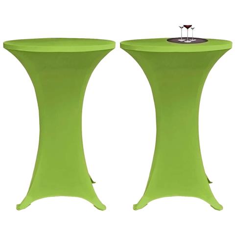 Copritavoli Elastici 4 Pz 70 Cm Verde - Foto 2