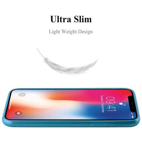 Custodia Compatibile Con Apple Iphone X / Xs In Turchese - Coperchio Protettivo In Silicone Tpu Flessibile Con Design Spazzolato - Foto 11