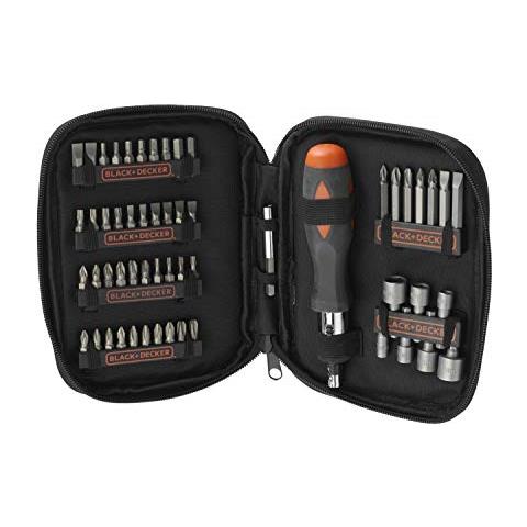 Nero+ Decker A7104xj Set Per Avvitare Con Cricchetto Set Di 56 Pezzi - Foto 1