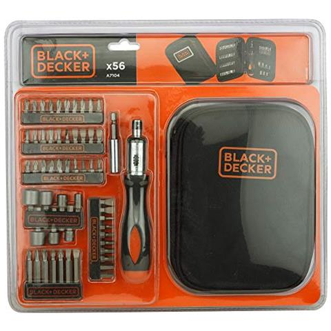 Nero+ Decker A7104xj Set Per Avvitare Con Cricchetto Set Di 56 Pezzi - Foto 2
