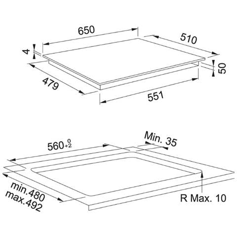 Piano Cottura FMA 654 I F BK a Induzione 4 Zone Cottura da 65 cm Colore Nero - Foto 6