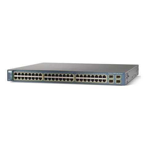 Ethernet Switch Cisco Catalyst WS-C3560G-48PS-S 48 Porte Gestibile - 48 x RJ-45 - 4 x Slot espansione - 10Base-T, 10/100/1000Base-T - Foto 1