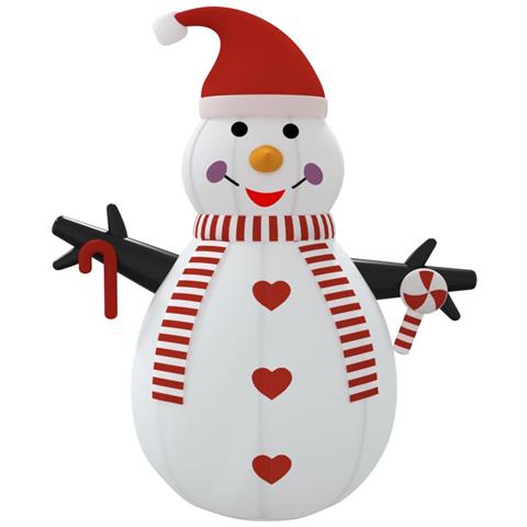 Pupazzo di Neve Gonfiabile con LED 460 cm - Foto 2