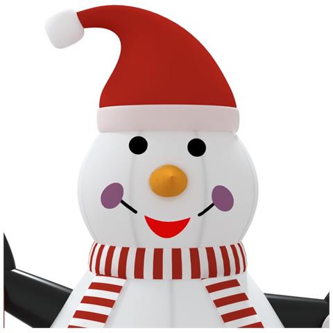 Pupazzo di Neve Gonfiabile con LED 460 cm - Foto 9