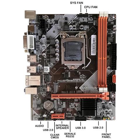Scheda Madre B75 SD-RAM DDR3 Socket LGA 1155 Chipset INTEL IPMSB-QS - Foto 2