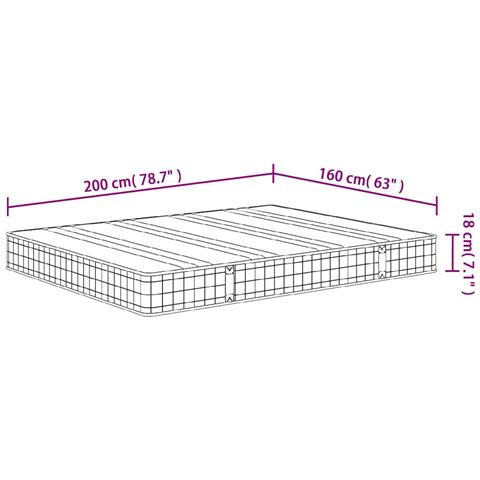 Materasso a Molle Bonnel Medio 160x200 cm - Foto 2