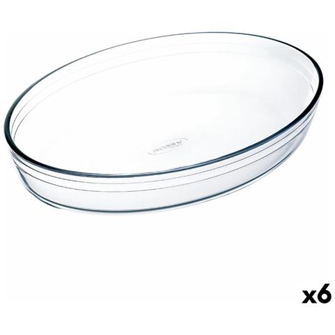 Pirofila Da Forno Ô Cuisine Ovalada 26,2 X 17,9 X 6,2 Cm Trasparente Vetro (6 Unità) - Foto 1