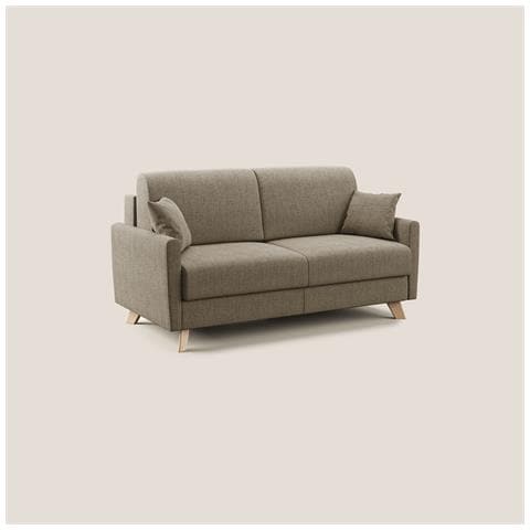 Edgar Divano letto matrimoniale in tessuto felis impermeabile T03 160 cm (mat. 120x197) marrone - Foto 1