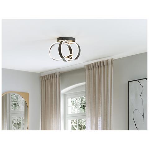 Lampadario A Led Nura Metallo Nero - Foto 1