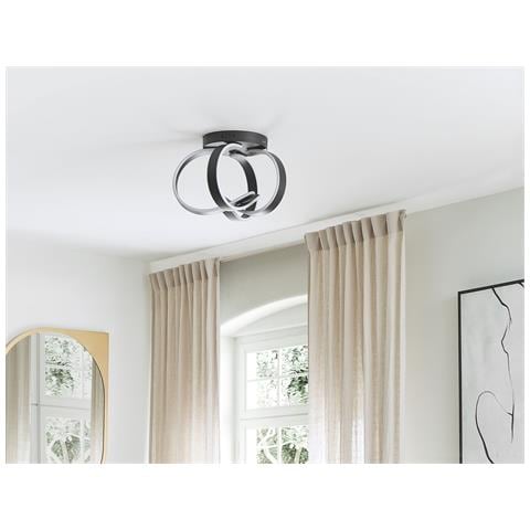 Lampadario A Led Nura Metallo Nero - Foto 10