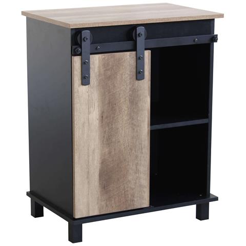 Mobile Da Interno Bar E Pub In Legno E Metallo Con Anta Scorrevole Linea Industrial - Foto 2