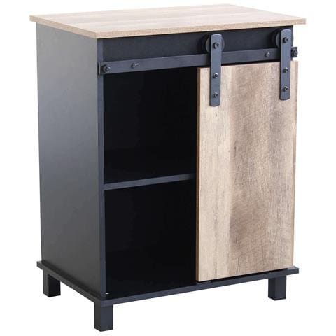 Mobile Da Interno Bar E Pub In Legno E Metallo Con Anta Scorrevole Linea Industrial - Foto 1