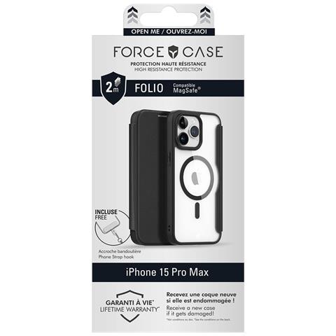 Custodia Per Iphone 15 Pro Max Rinforzata Magsafe Aggancio Tracolla, Nero - Foto 5
